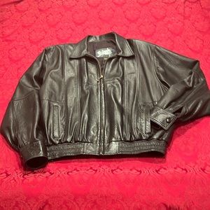 Like New Fautoma Black Leather Jacket